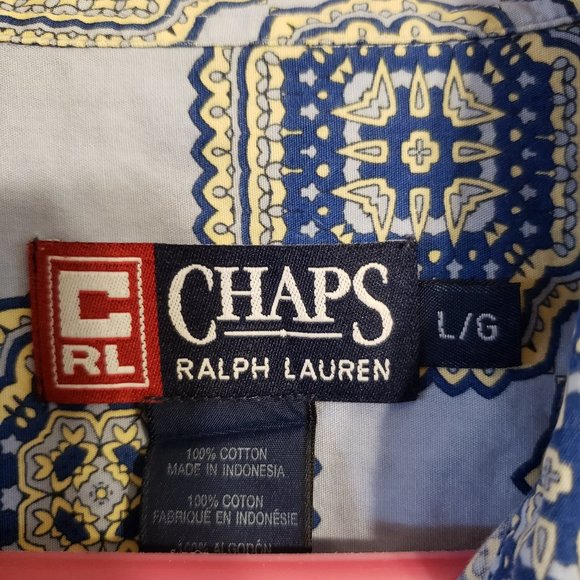 Designer "CHAPS" by Ralph Lauren button down shirt - Picture 3 of 4